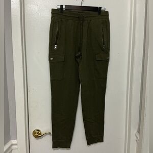 Michael Kors Olive Green Men Drawstring pants. Size Medium